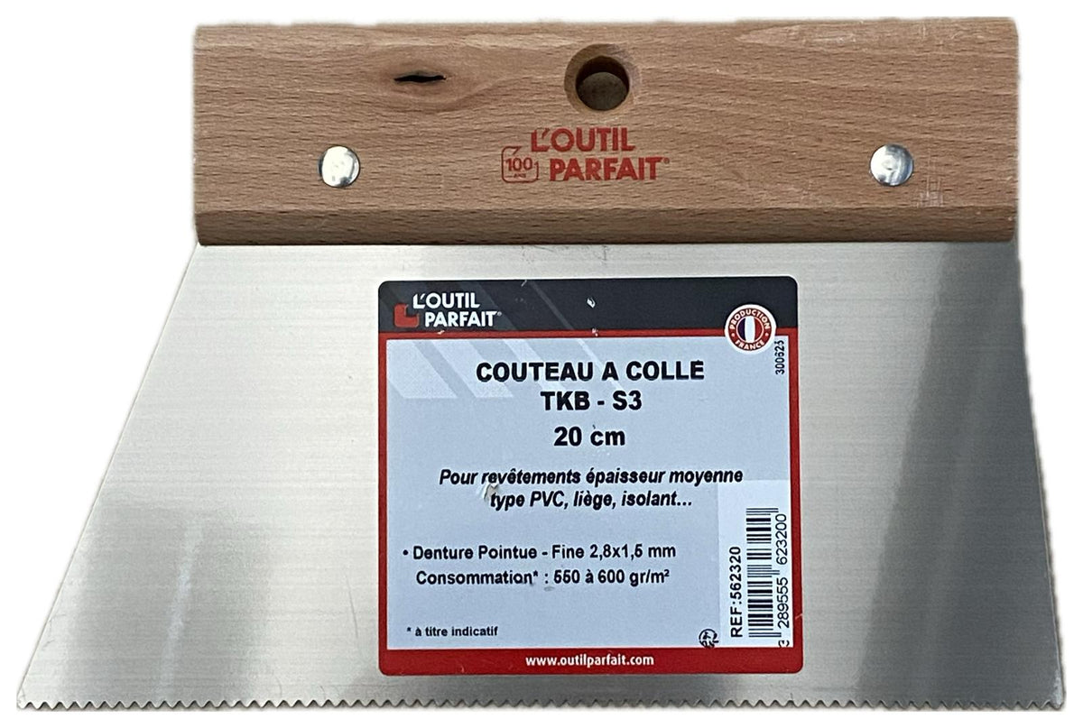 Șpaclu pentru adezivi TKB-C2 20 cm PEFC