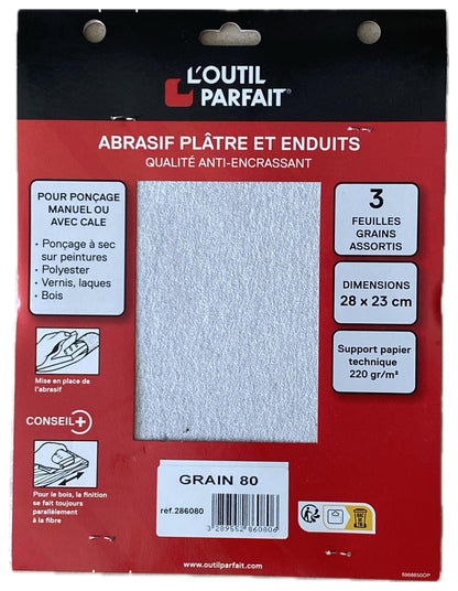 Șmirghel pentru glet și ipsos G120 (set 3)