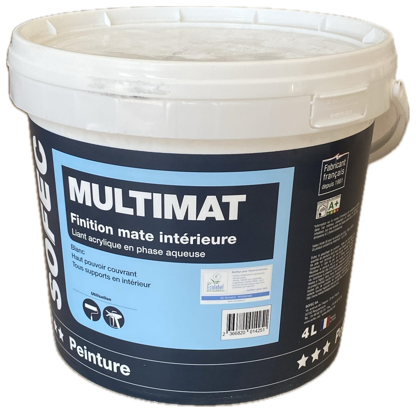 Vopsea lavabilă mată MULTIMAT 15L