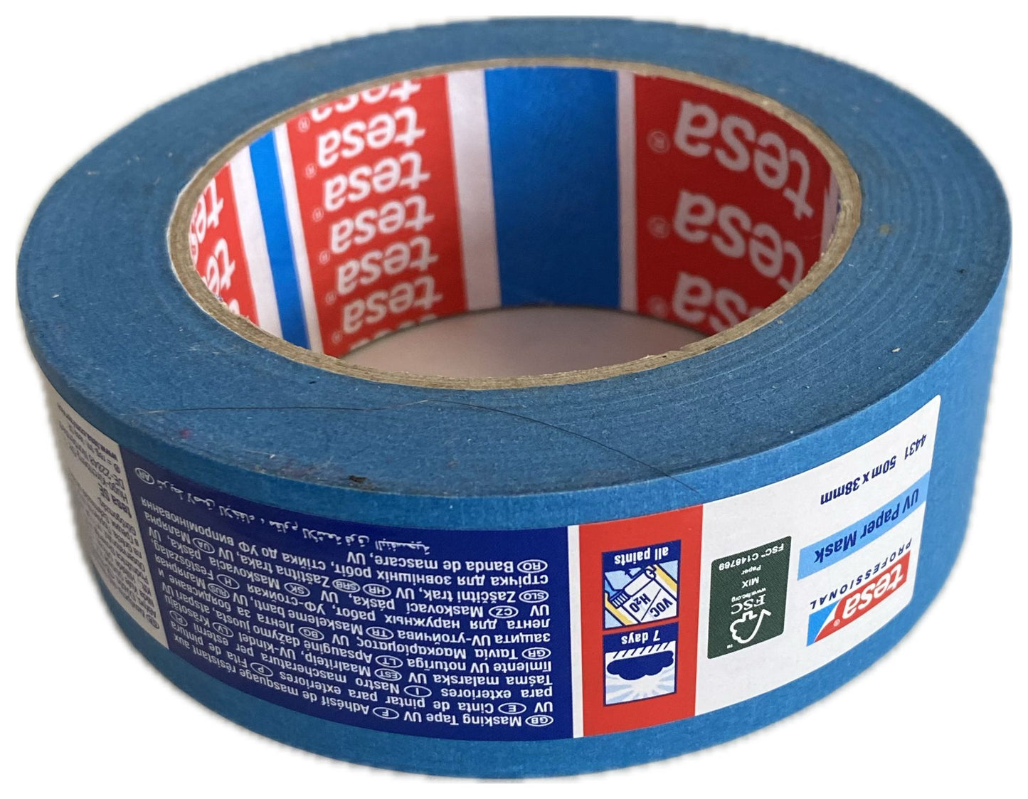 Banda mascare tesa 4435, albastru , exterior rezistenta la UV